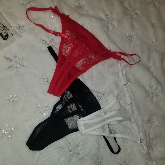 Lace G-String Thong for Women Low Rise Sexy Underwear Comfort T-back New MEDIUM - Picture 5 of 9